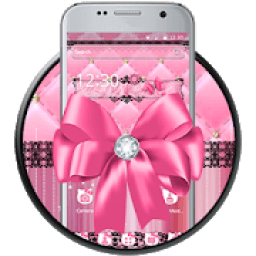 ikon Pink Bow Black Lace Theme