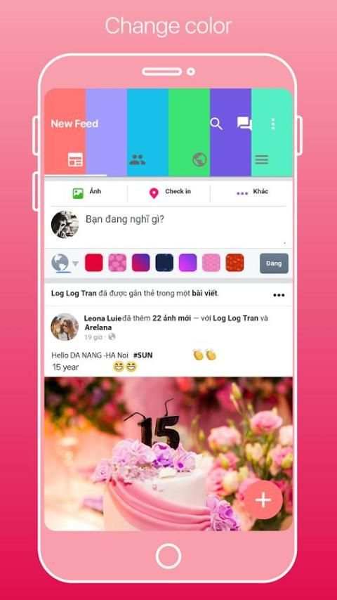 Lite for Facebook: Free Theme, Emoji, GIF FB Lite screenshot 6