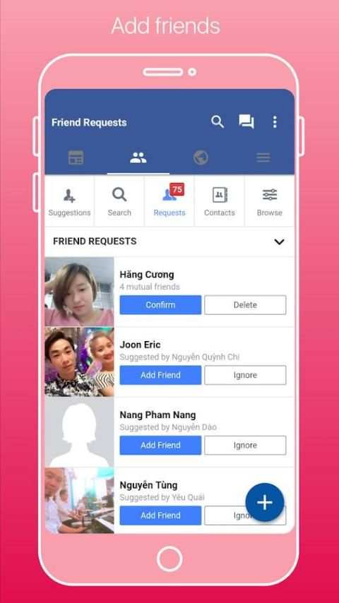 Lite for Facebook: Free Theme, Emoji, GIF FB Lite screenshot 1