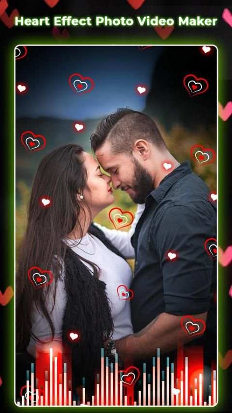 Heart Effect Photo Video Maker स्क्रीनशॉट 1