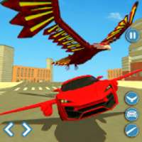 Flying Car Robot VS Robot Eagle