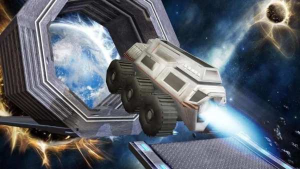 Jet Car Stunt Zone in space 3D स्क्रीनशॉट 22