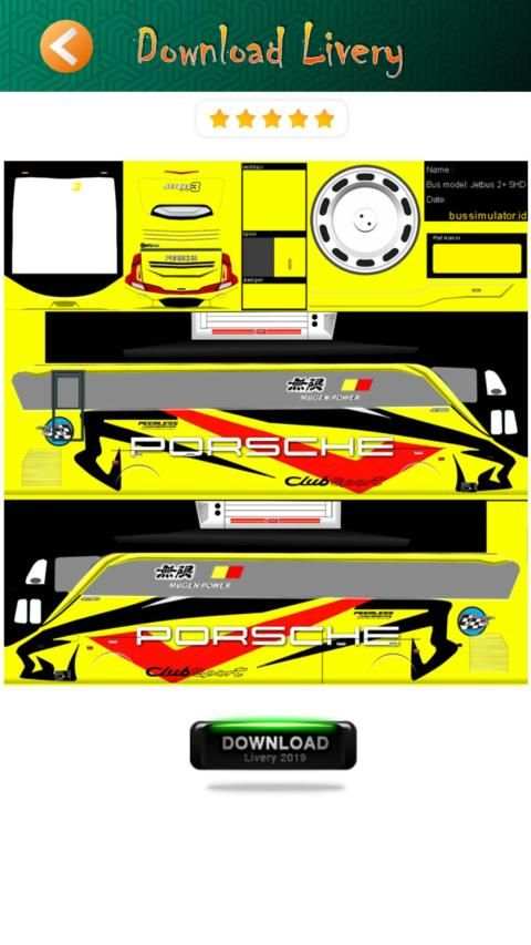 Livery Bus SHD Jetbus 3 screenshot 2