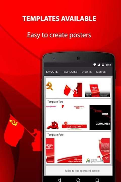 Communist Poster Maker - Create Posters for LDF screenshot 5
