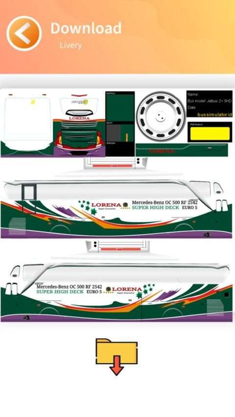 Livery Bus SHD Lorena screenshot 6
