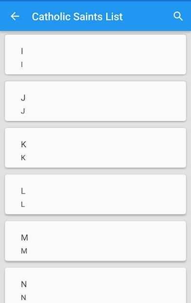Catholic Saints List screenshot 4