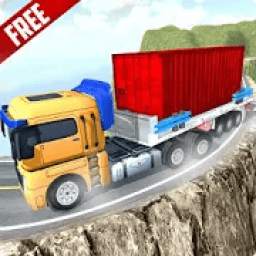 Heavy Trailer Truck Driving Uphill:Truck Simulator