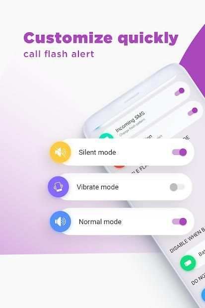 Calling Flashlight: Flash blinking on call & SMS screenshot 2