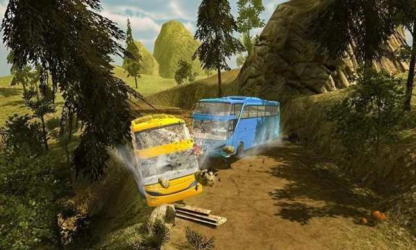 Hill Bus 3D Racing Driving Simulator Game screenshot 3