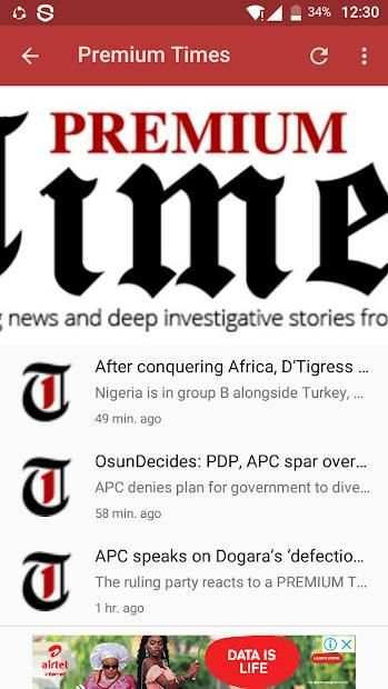 Nigerian Newspapers Free स्क्रीनशॉट 19