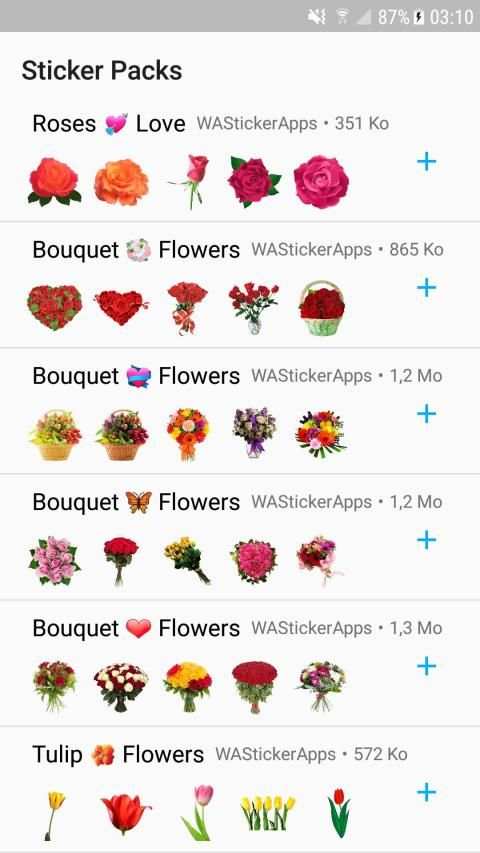 WAStickerApps - Flowers * Roses screenshot 7
