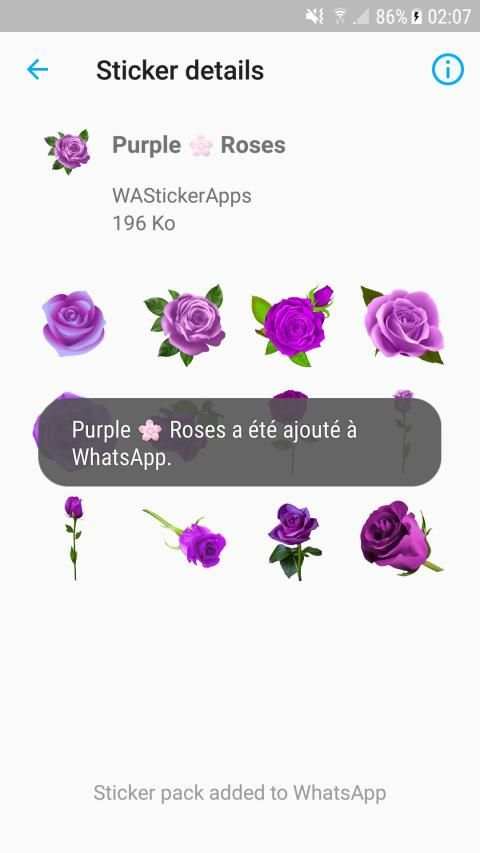 WAStickerApps - Flowers * Roses screenshot 3