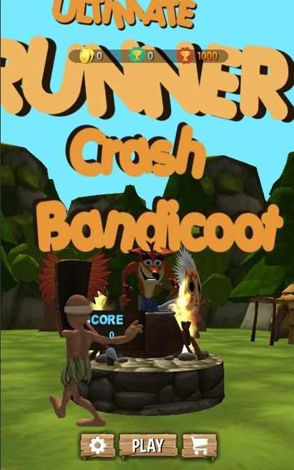 Crash Jungle Run Dash 3D Subway screenshot 1