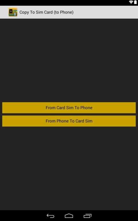 Copy To Sim Card (to Phone) screenshot 1