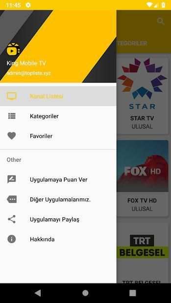 King Mobile Canlı TV & Radyo screenshot 5