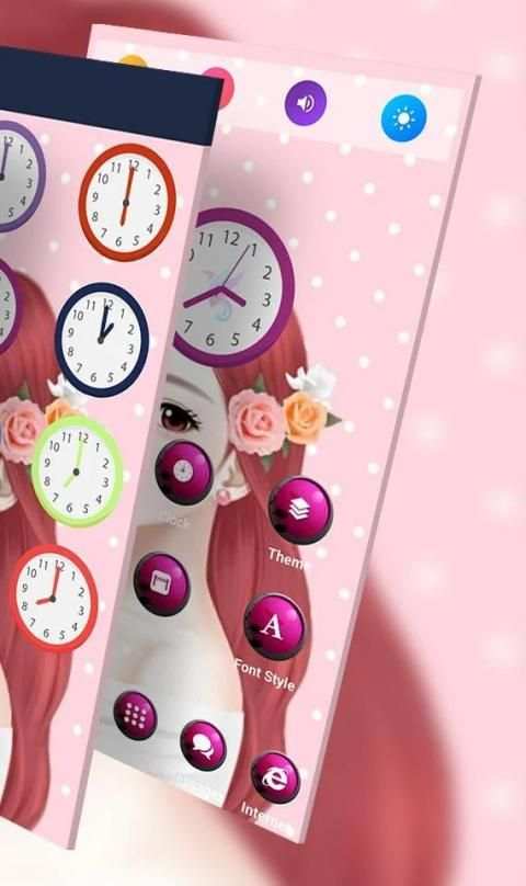 Abstract Girl Launcher screenshot 1
