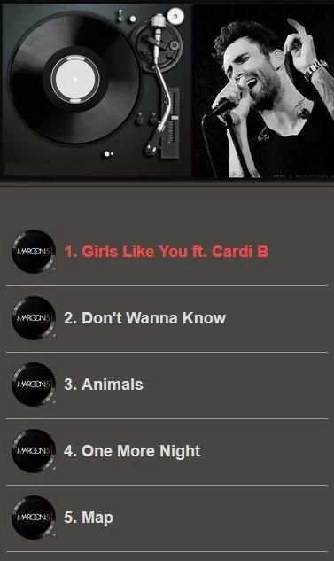 Maroon 5 Top Album Offline screenshot 5