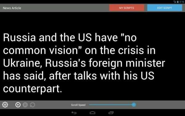 Teleprompter Pro LITE स्क्रीनशॉट 8