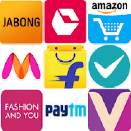 Shopping, Recharge, Bill Payment, Hotel, Food, Cab icon