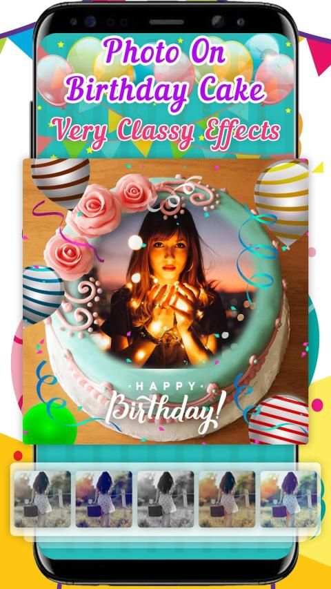 Photo On Birthday Cake स्क्रीनशॉट 2