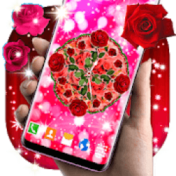 ikon Cute Roses Analog Clocks