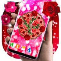 Cute Roses Analog Clocks