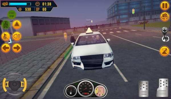 Christmas Taxi Driving Simulator screenshot 1