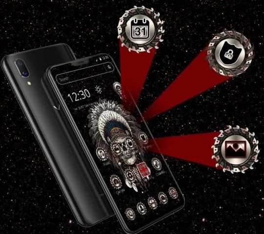 Devil Death Skull Launcher Theme* screenshot 1