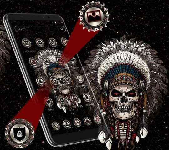 Devil Death Skull Launcher Theme* screenshot 3