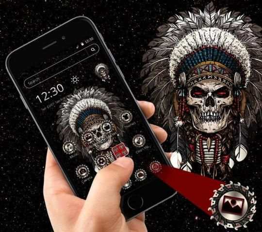 Devil Death Skull Launcher Theme* screenshot 4