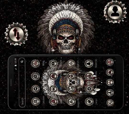 Devil Death Skull Launcher Theme* screenshot 2