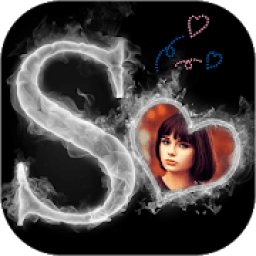 Smoke Text Photo Frame Editor आइकन