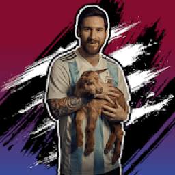 Lionel Messi Stiker wa lucu indonesia