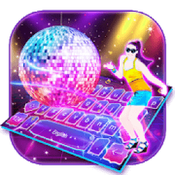 Dance Night Neon Keyboard Theme icon