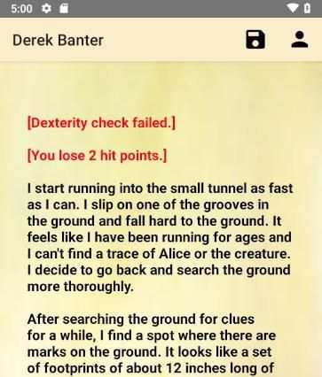 Derek Banter - Interactive text adventure RPG स्क्रीनशॉट 1