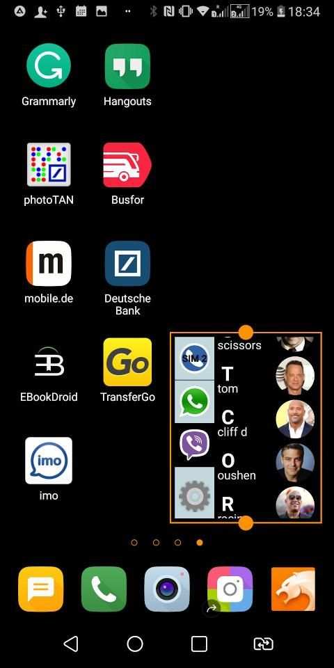 Widget of quick calls screenshot 7