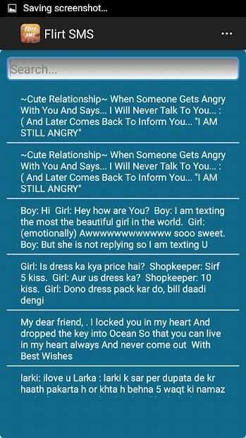 Flirt SMS स्क्रीनशॉट 2