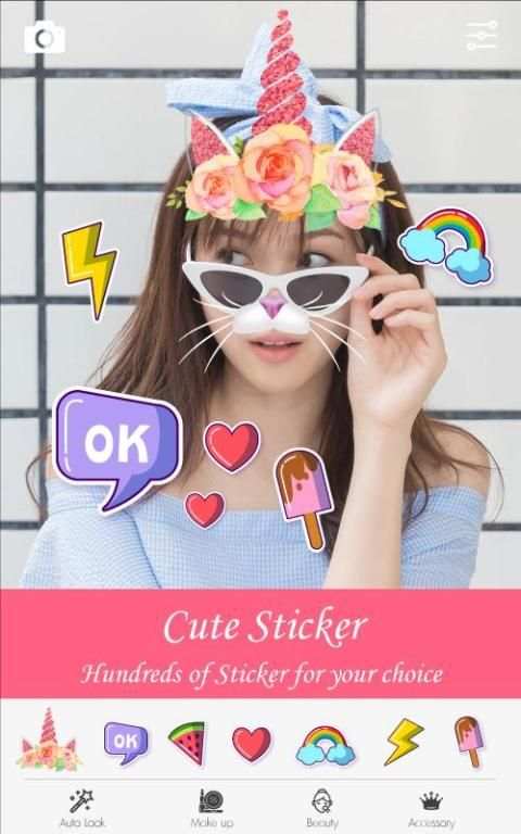 Selfie Candy Sweet Camera स्क्रीनशॉट 3