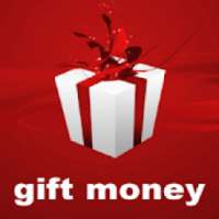 Gift money - one way to make money logo