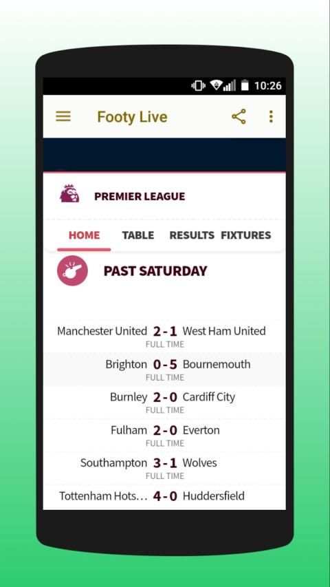 Footy - Live On Score screenshot 5