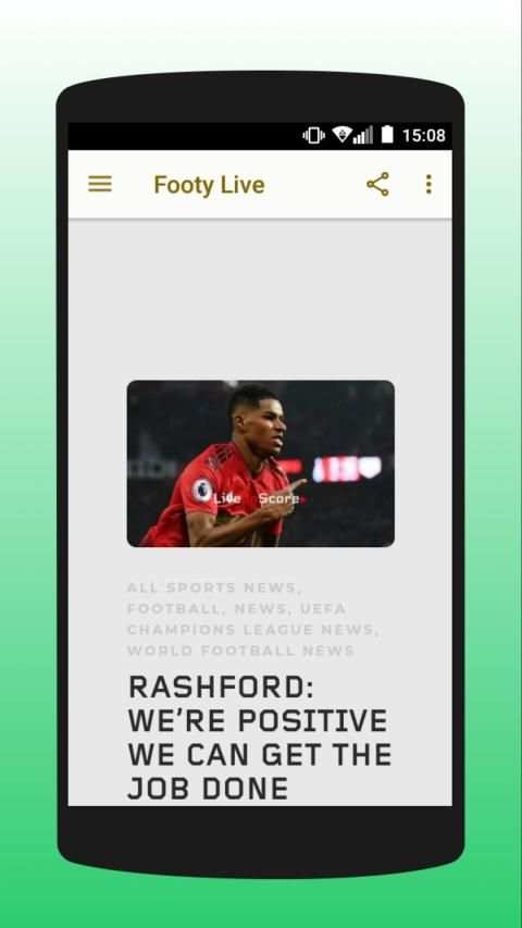 Footy - Live On Score screenshot 4
