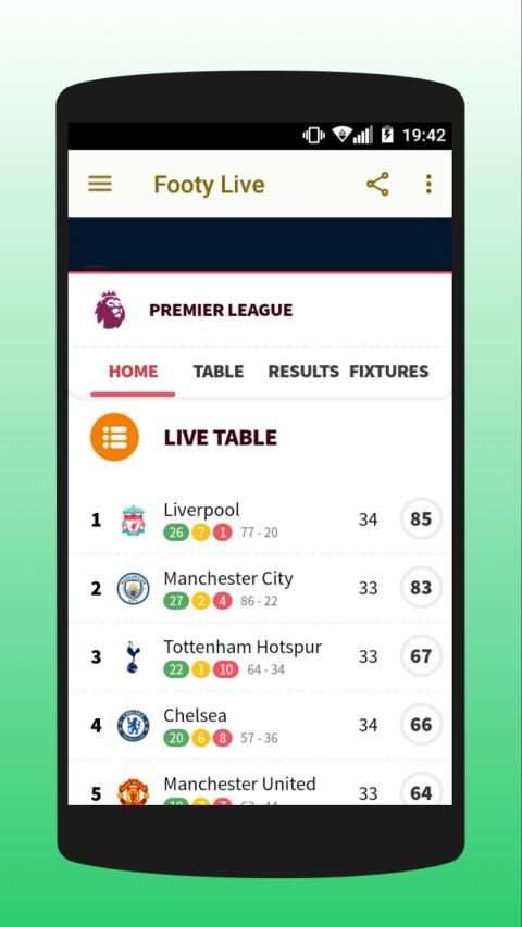 Footy - Live On Score screenshot 6