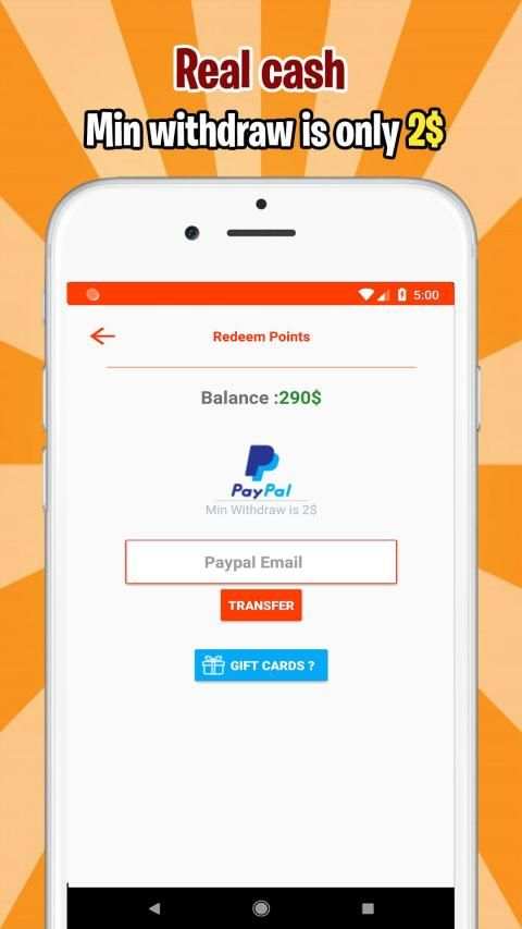 Winged Money: Paypal Cash & Gift Cards 4 تصوير الشاشة
