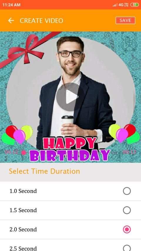 Brother birthday video maker स्क्रीनशॉट 5