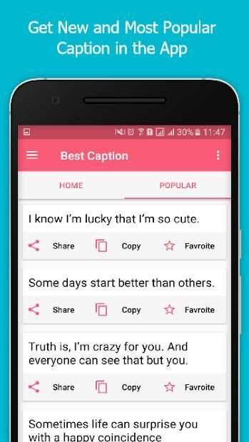 Best Caption For Facebook and Instagram screenshot 2