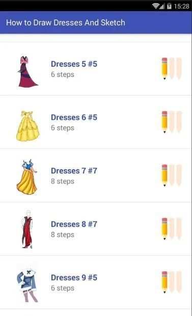 ❤️How to Draw Dresses & Sketch❤️ screenshot 15