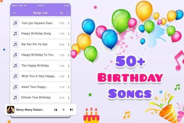 Birthday Song Download Free स्क्रीनशॉट 2