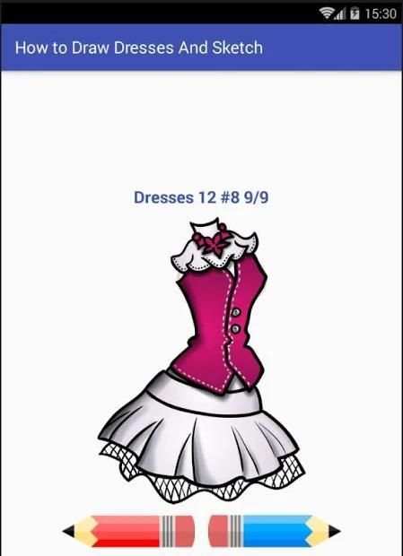 ❤️How to Draw Dresses & Sketch❤️ screenshot 2