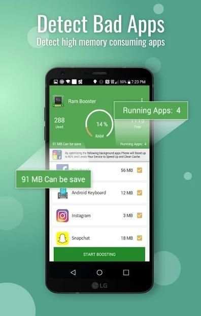 Ram Memory Booster 4GB स्क्रीनशॉट 3