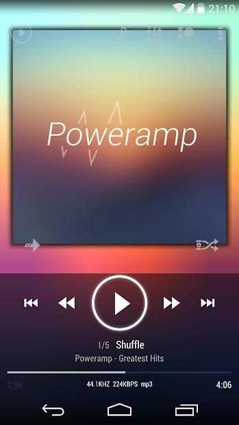 Skin for Poweramp v2 KK White screenshot 6